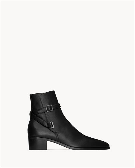 Saint Laurent Dorian Jodhpur 45mm Leather Boots .